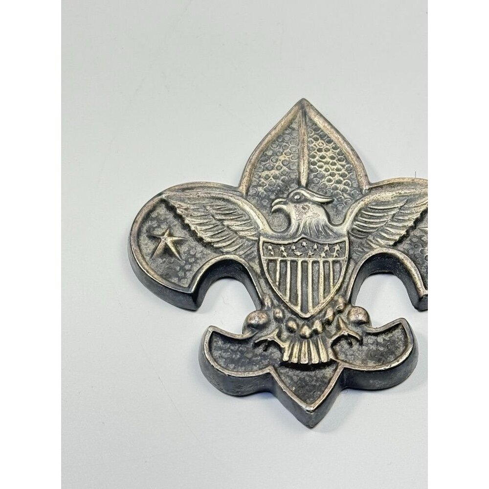 Paperweight Boy Scouts of America Fleur-de-Lis Felt Back Office Desk Decor - Picture 3 of 14